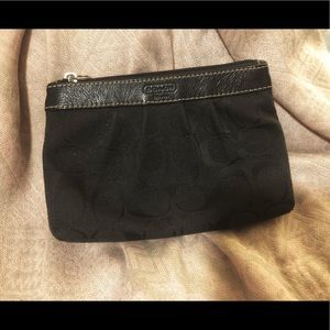 Black Coach Wristlet
